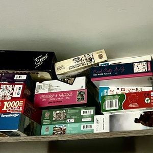 Pick 3  Box 5 lb box of Puzzles